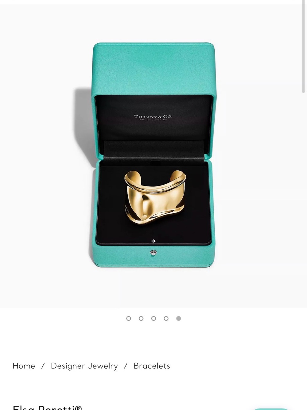 Tiffany & Co. Elsa Peretti®
Small Bone Cuff